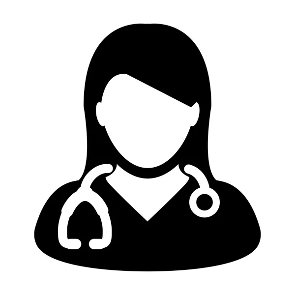 Woman Doctor, Physician, Medical, Healthcare, Surgeon Icon — Wektor stockowy