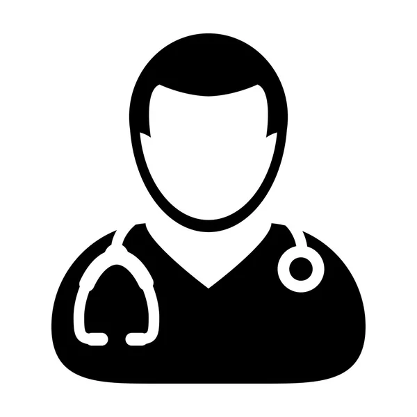 Médico, Médico, Médico, Salud, Icono Cirujano — Vector de stock
