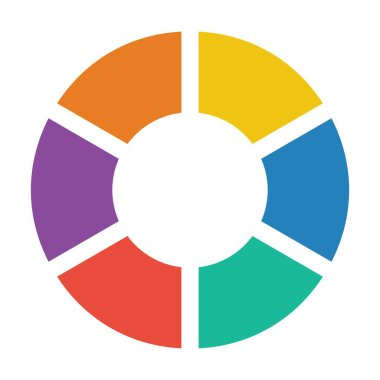 Büyük veri analizi raporları ve düz renk illüstrasyonunda istatistik bilgileri için pasta grafiği vektör grafik diyagramı sembolü