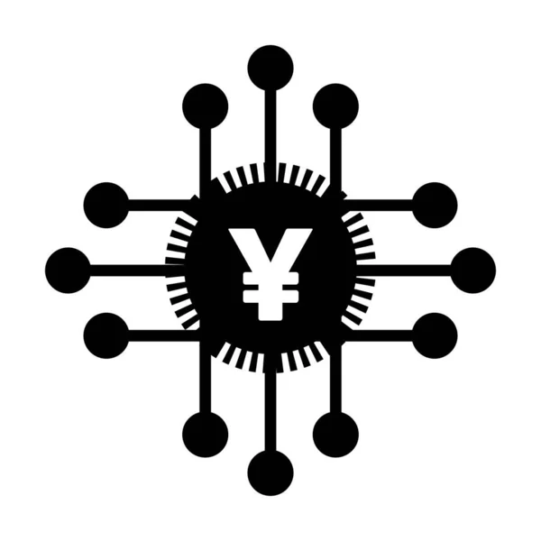 Цифрова Іконка Грошей Векторний Символ Валюти Цифрових Операцій Активів Гаманця — стоковий вектор