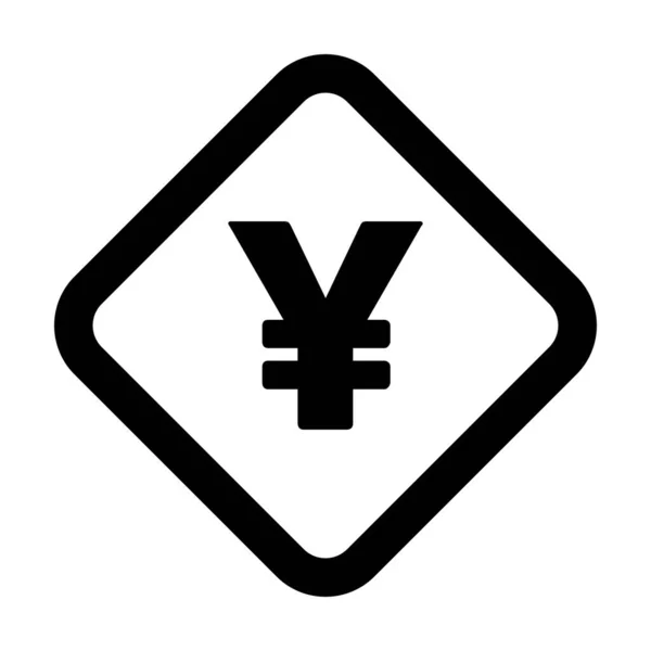 Yen Symbool Pictogram Vector Valuta Teken Voor Het Bedrijfsleven Financiën — Stockvector