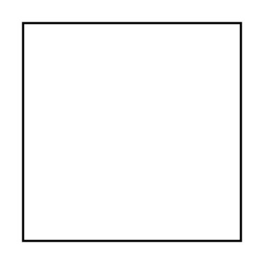 Pictogram illüstrasyonunda yaratıcı grafik tasarım ögesi için kare şekil ikonu vektör sembolü