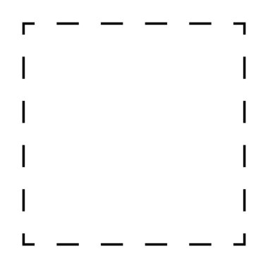 Pictogram illüstrasyonunda yaratıcı grafik tasarımı için kare biçimli simge vektör sembolü