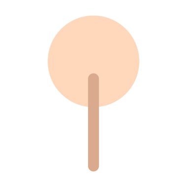 Doğa, ekoloji ve çevre için düz renk illüstrasyonunda ağaç ikonu vektör sembolü