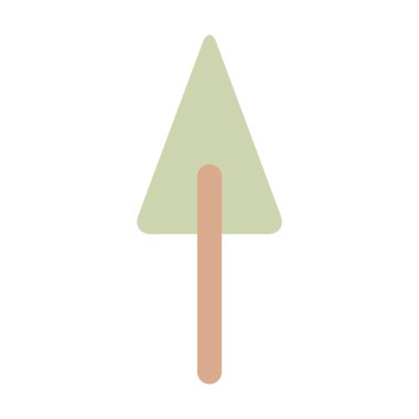 Doğa, ekoloji ve çevre için düz renk illüstrasyonunda ağaç ikonu vektör sembolü