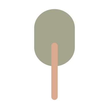 Doğa, ekoloji ve çevre için düz renk illüstrasyonunda ağaç ikonu vektör sembolü