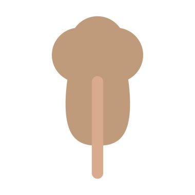 Doğa, ekoloji ve çevre için düz renk illüstrasyonunda ağaç ikonu vektör sembolü