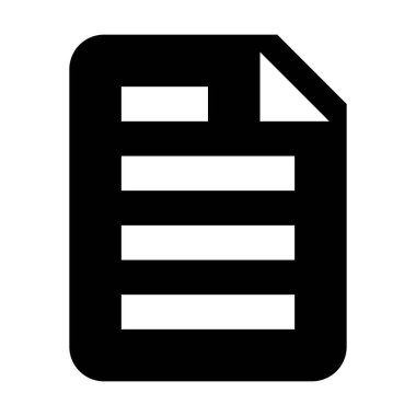 Profile document icon vector data and information for business data and finance in a glyph pictogram illustration