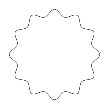 Vektör illüstrasyonunda basit pankart tasarımı için çerçeve kenarlığı şekil simgesi, dekoratif klasik karalama ögesi.