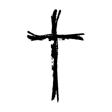 Çapraz simge, din Hristiyan grung deseni inanç vektörü illüstrasyonunun sembolü