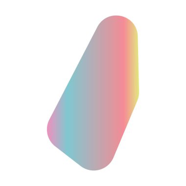 Soyut Gradyan Akışkan Şekil Ögesi Modern Renkli Blob Vektörü İllüstrasyonu