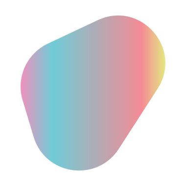 Soyut Gradyan Akışkan Şekil Ögesi Modern Renkli Blob Vektörü İllüstrasyonu