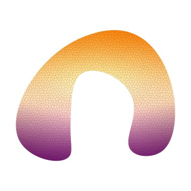 Soyut renk eğimli sıvı şekilli element modern renkli damlacık dijital sanat Illustration