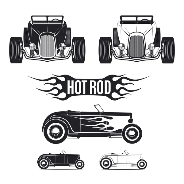 Classic hot rod vector illustration. 