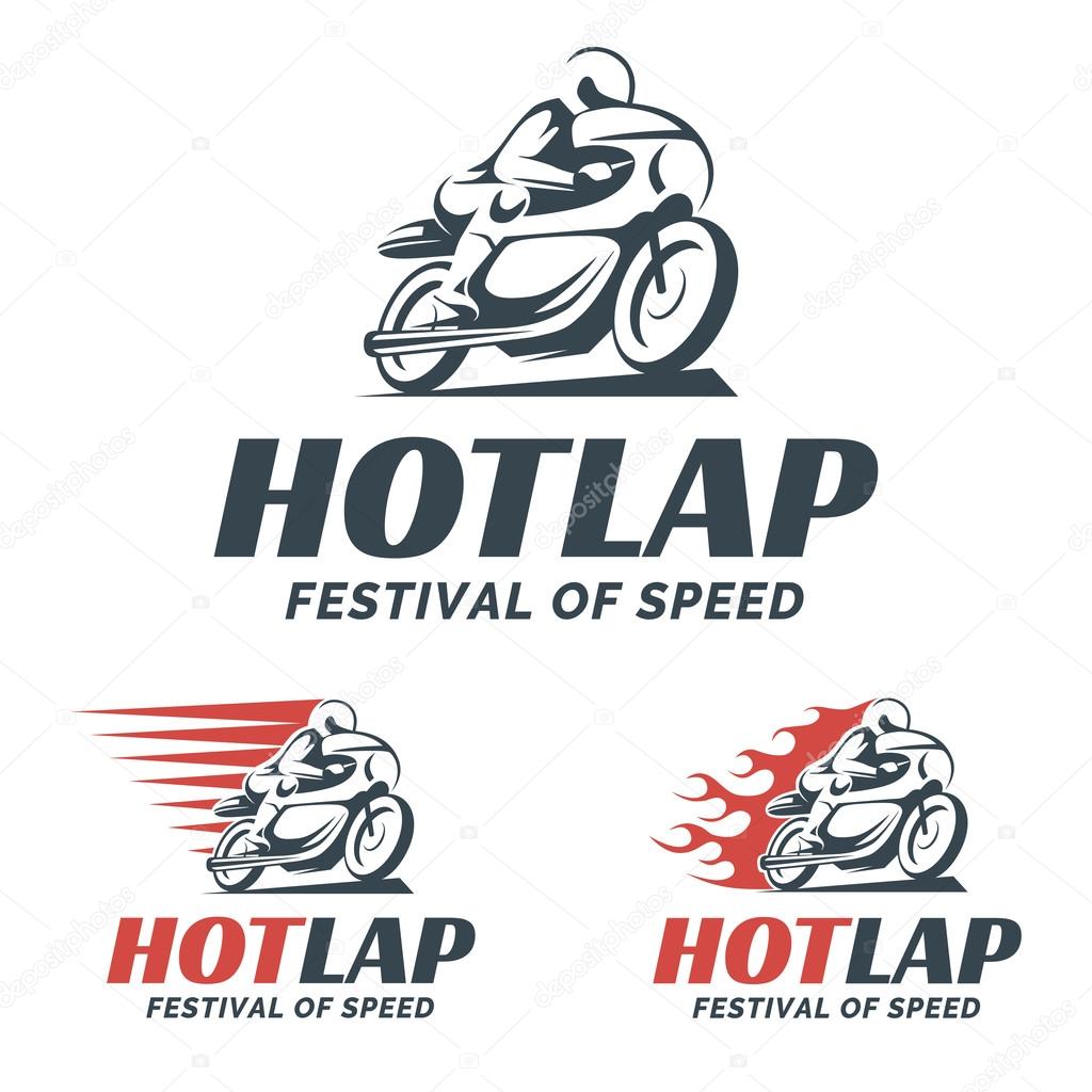 Vintage cafe racer motorcycle logo isolated on white background. Old school motorcycle t-shirt desgn elements.