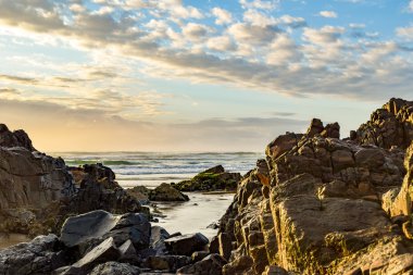 Australian beach coastline at 'Delicate Nobby'