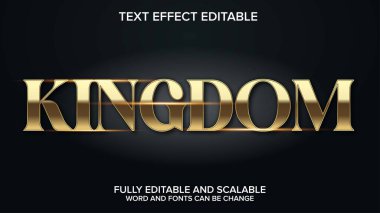 altın metin efekti vektörü düzenlenebilir