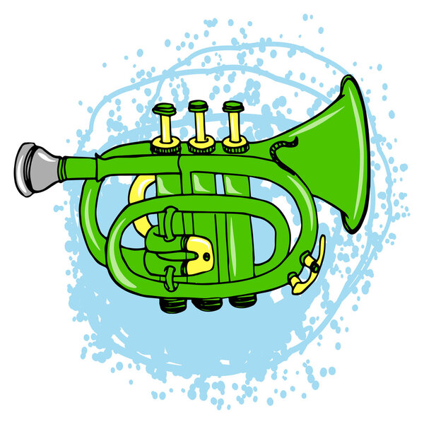 green pocket trumpet