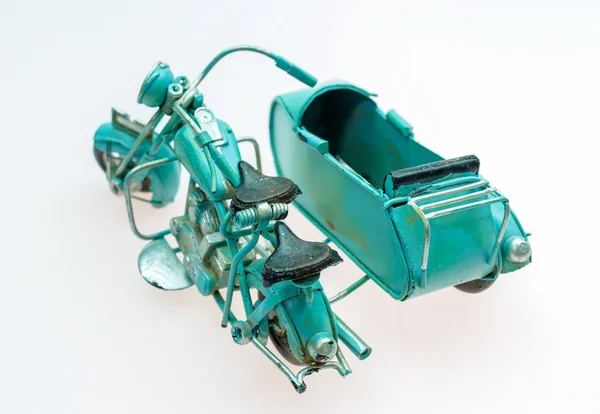 Macro vintage motocicleta juguete — Foto de Stock