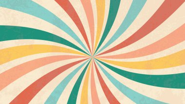 Güneş patlaması Retro Arka plan Muhteşem Yıldız patlaması desenli Grunge dokusu. Vector Illustration, 70 'ler ve 80' ler temalı poster ve kapak tasarımı için harika..