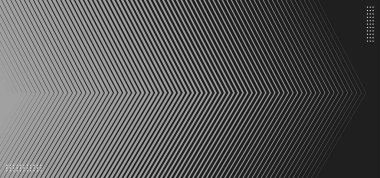 Çapraz çizgilerle soyut geometrik desen gradyan gri arkaplanda altıgen şekli oluşturur.