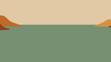 Doğa Doku Arkaplanı Düz Manzara Canlandırma Döngüsü Videosu