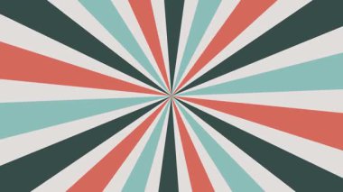 Grunge Circus Poster Vintage Sunburst Animation Looping Video