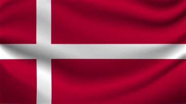 Danimarka Sallanan Bayrak Hareketi Arkaplan Döngüsü CanlandırmasıComment