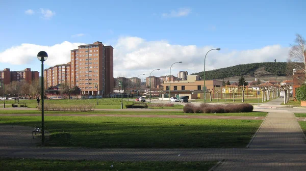 Burgos Spanya Nın Modern Binaları Inşaatları — Stok fotoğraf