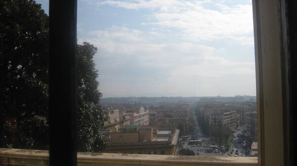 Overview of Rome, Italy.