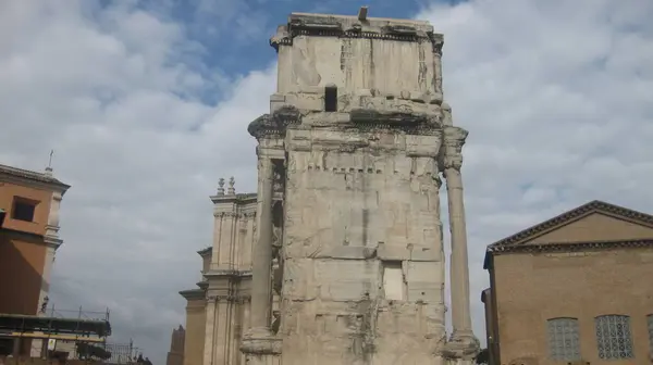 Roman Forum Róma Olaszország — Stock Fotó