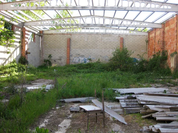 Ancienne Usine Abandonnée Ruines — Photo