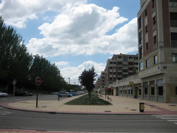 Moderne Straßen Mit Modernen Gebäuden Burgos Spanien — Stockfoto