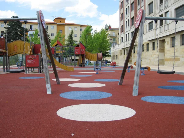 Swings Sunny Day Swings Sunny Day — Stock Photo, Image