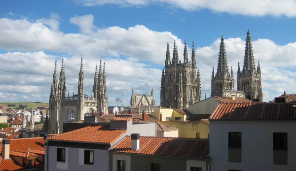 Überblick Über Die Straßen Von Burgos Spanien — Stockfoto