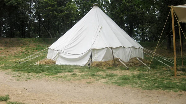 White Military Tents — Stock Photo, Image