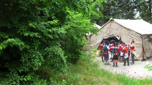 White Military Tents — Stock Photo, Image