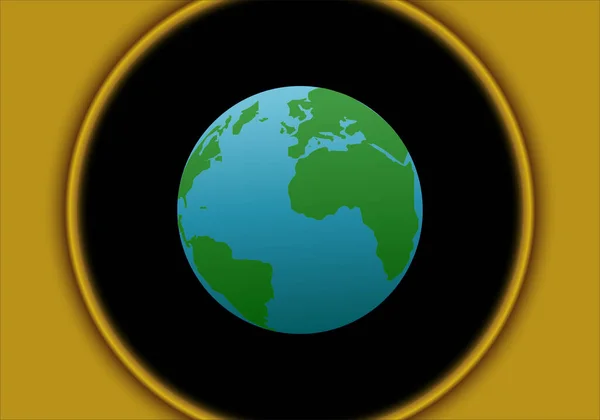 Planeta Ziemia Świetle Reflektorów — Wektor stockowy