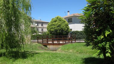 Burgos, İspanya 'da şehir sokakları.