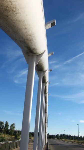 Struktur Einer Modernen Brücke — Stockfoto