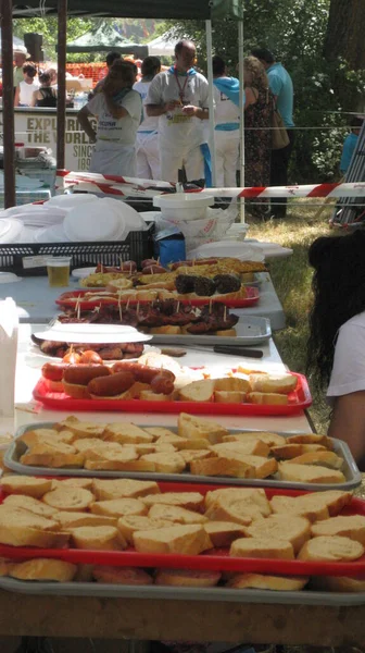 Grill Och Picknick Fältet — Stockfoto