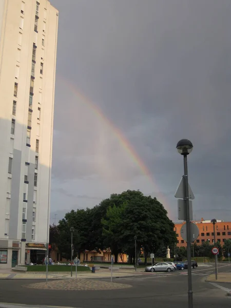 Wolkenluchten Met Zonnestralen — Stockfoto