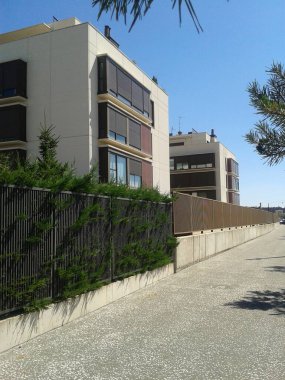 Burgos, İspanya 'nın modern sokakları.