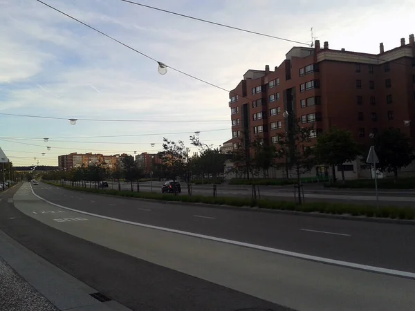 Bewölkte Straßen Burgos Spanien — Stockfoto