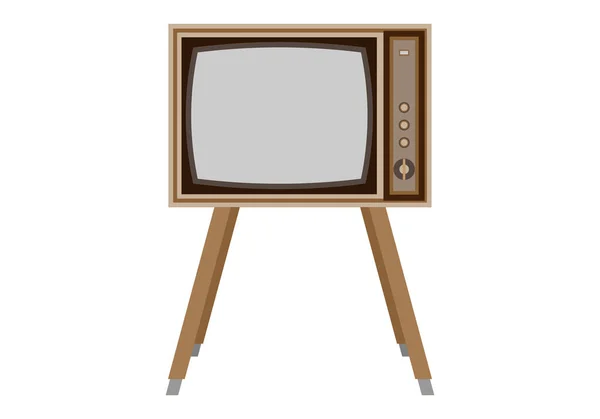 Klasická Stará Retro Televize — Stockový vektor