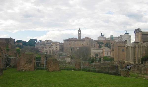 Róma Ősi Városa Romokban Hever — Stock Fotó