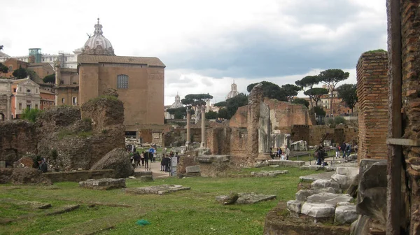 Древний Город Рим Руинах — стоковое фото