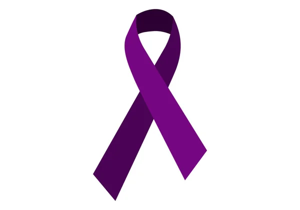Purple Feminism Bow White Background — Stock Vector