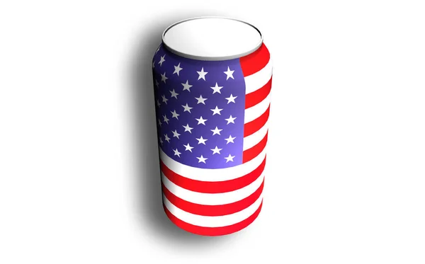 Tin Flag United States America — Stock Photo, Image