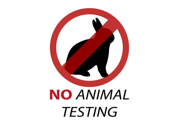 Animal Testing White Background — Stock Vector